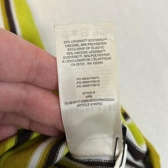 ARITZIA SUNDAY BEST JETT DRESS GREEN BROWN YELLOW SIZE LARGE - Picture 13 of 16